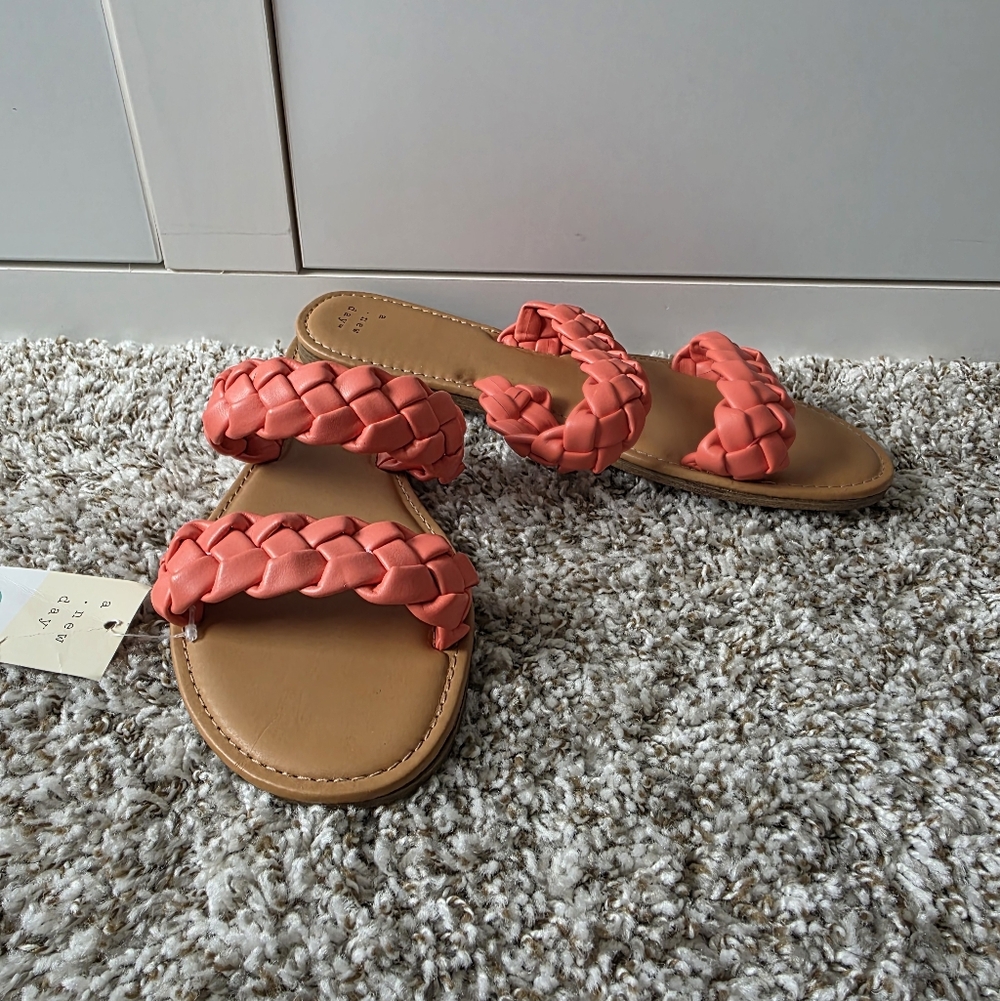 a new day Coral Braided Sandals